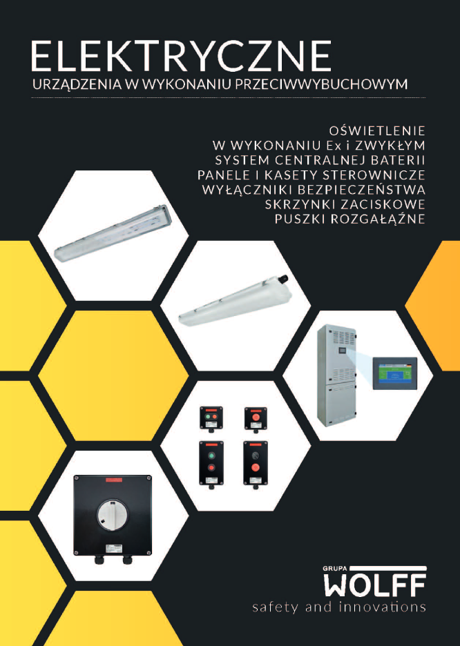 Katalog z zakresu oświetlenia i elektrotechniki Ex GRUPY WOLFF